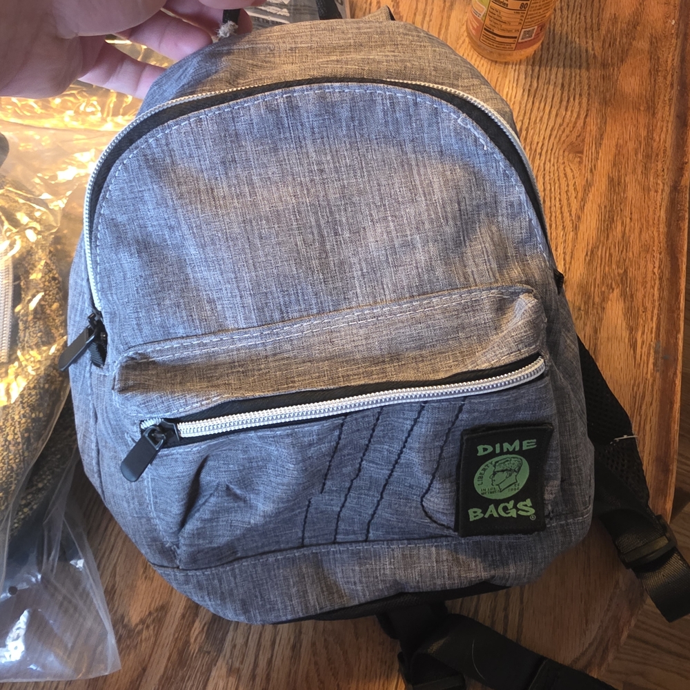 Gray Casual Sling Backpack